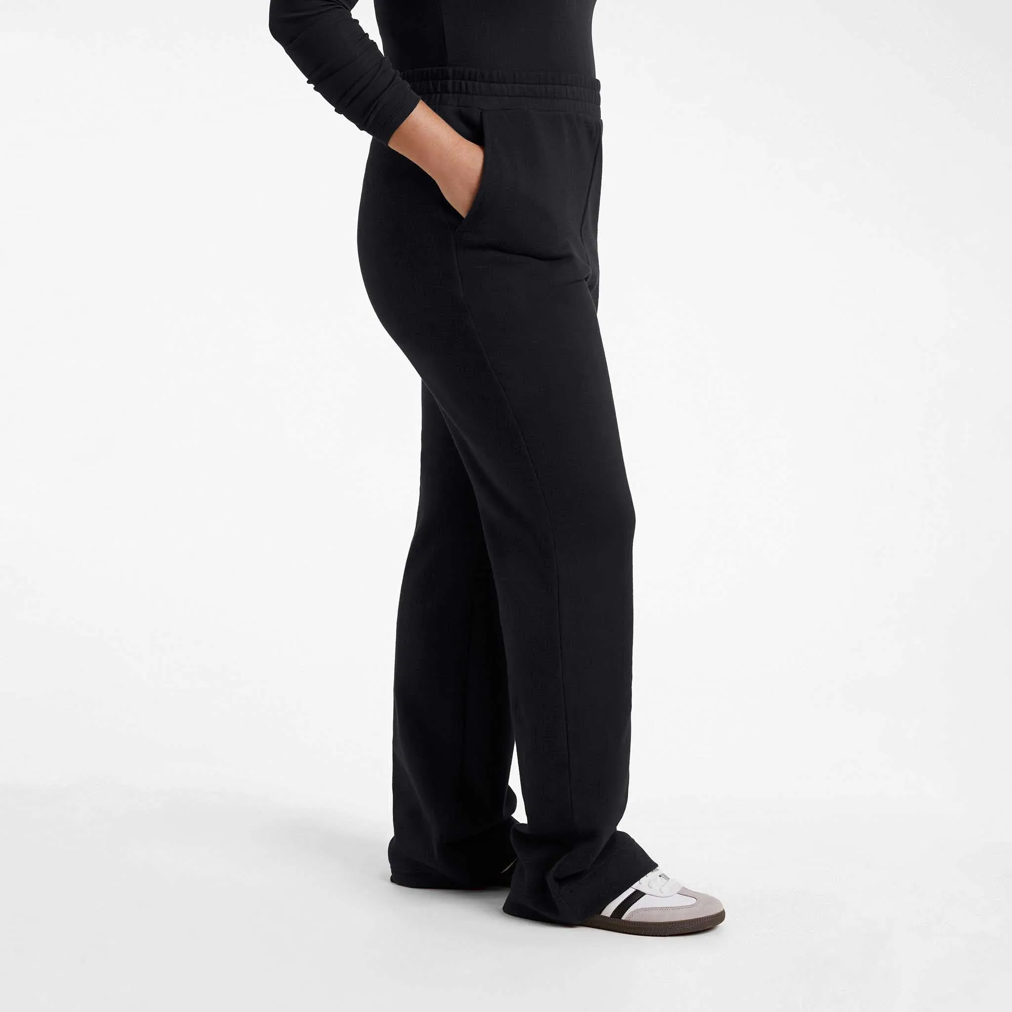 Wide Leg Sweatpant | Black