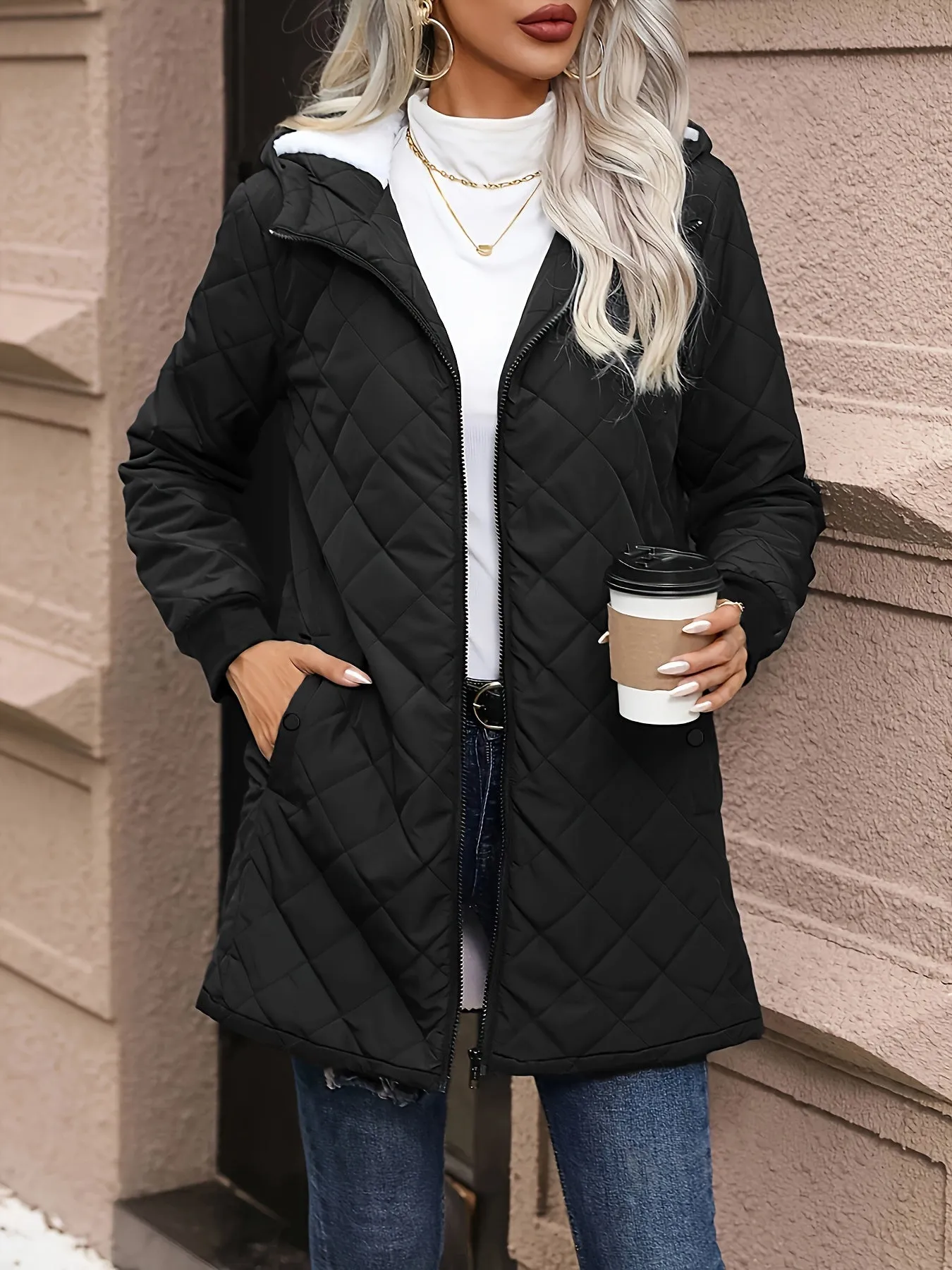 Women's Casual Parka Winter Coat with Quilted Design | Perfect for Autumn/Winter