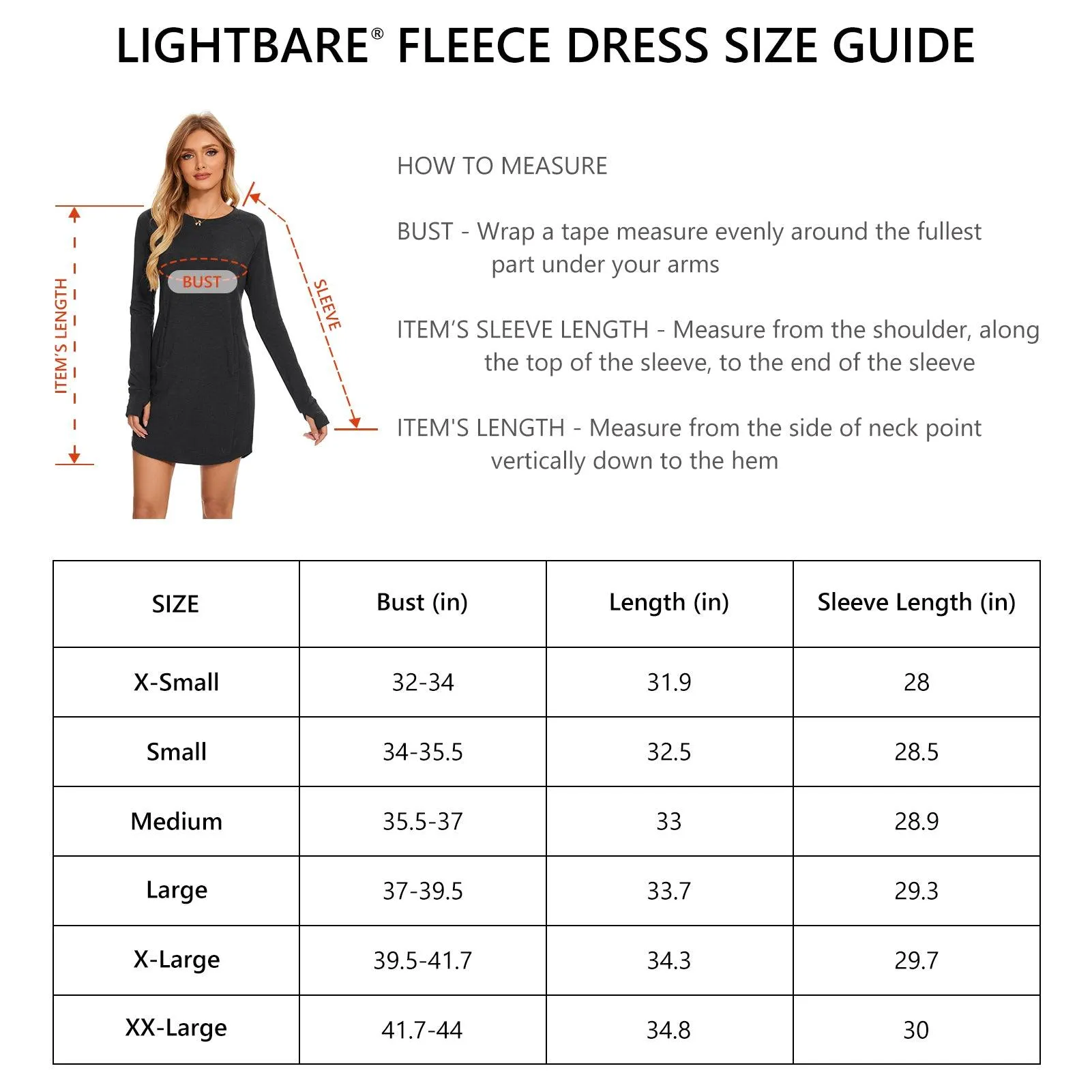 Women's Crew Neck Fleece Dress LB20W