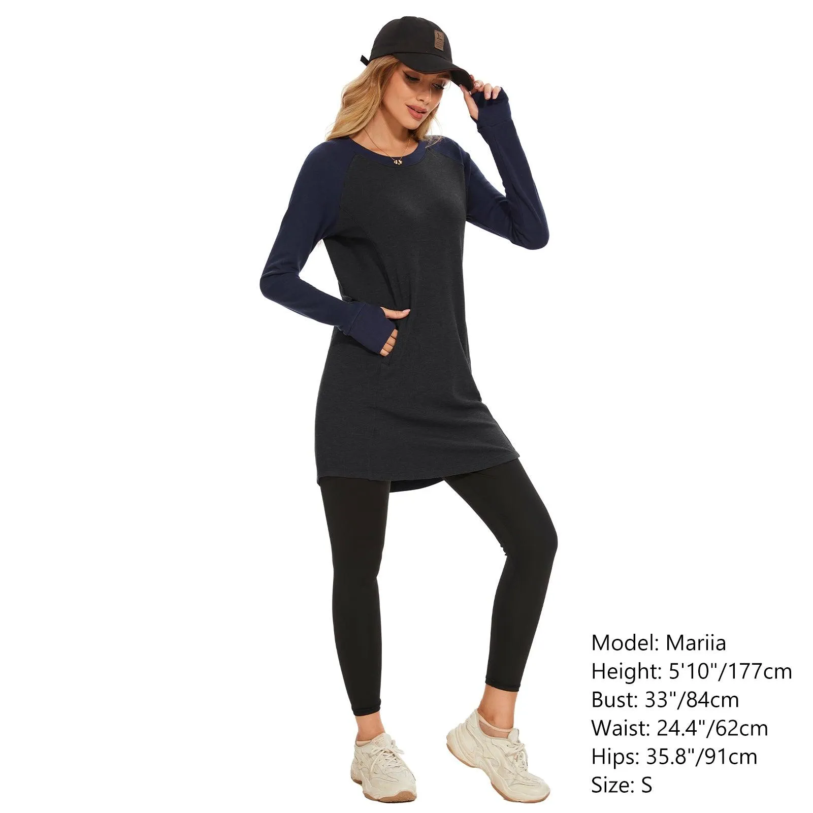 Women's Crew Neck Fleece Dress LB20W