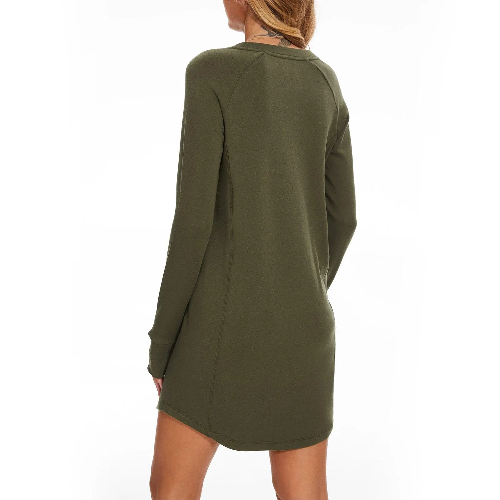 Women's Crew Neck Fleece Dress LB20W