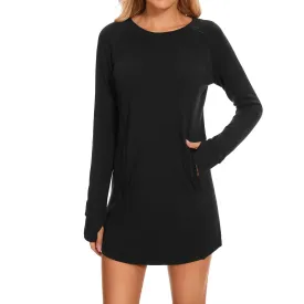 Women's Crew Neck Fleece Dress LB20W