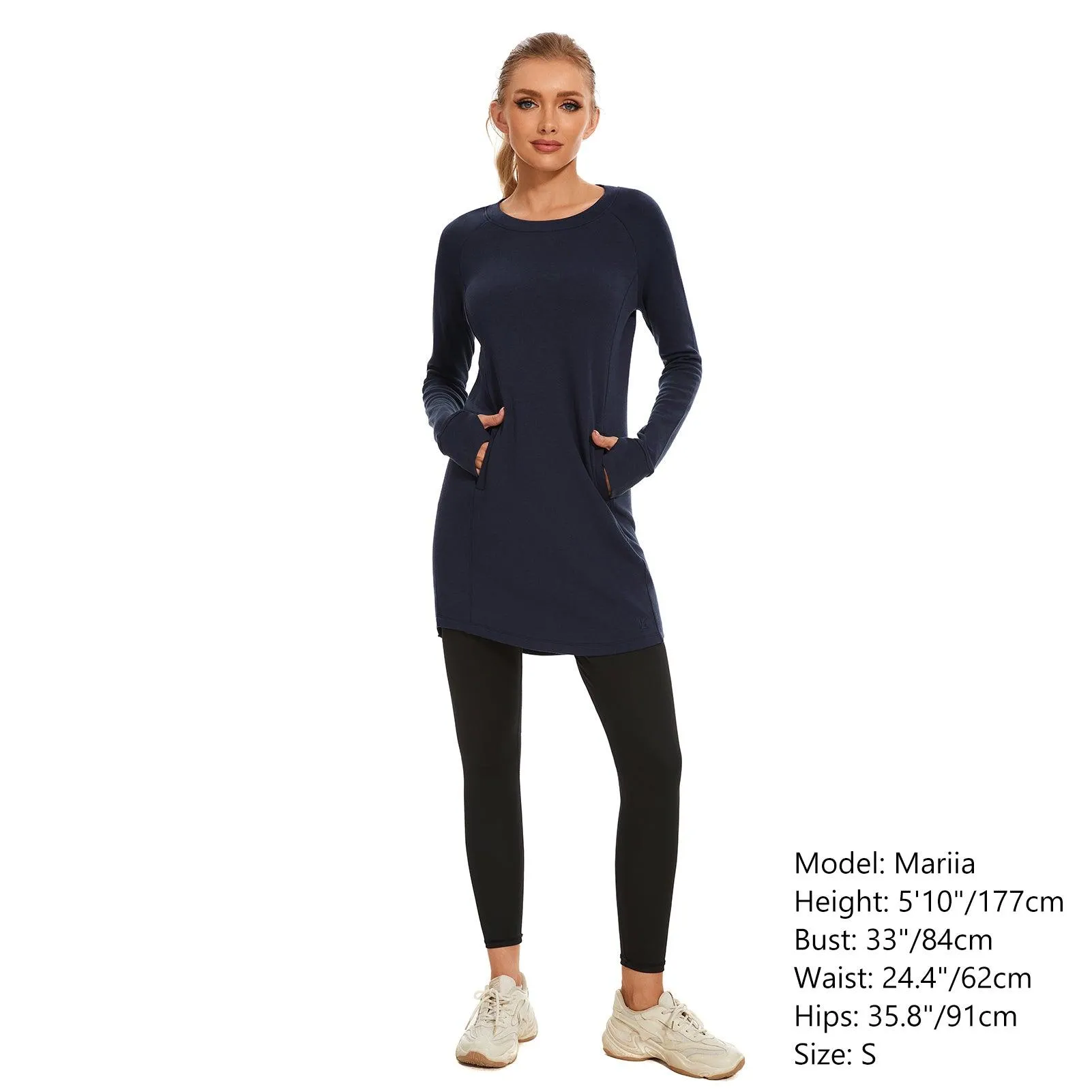 Women's Crew Neck Fleece Dress LB20W