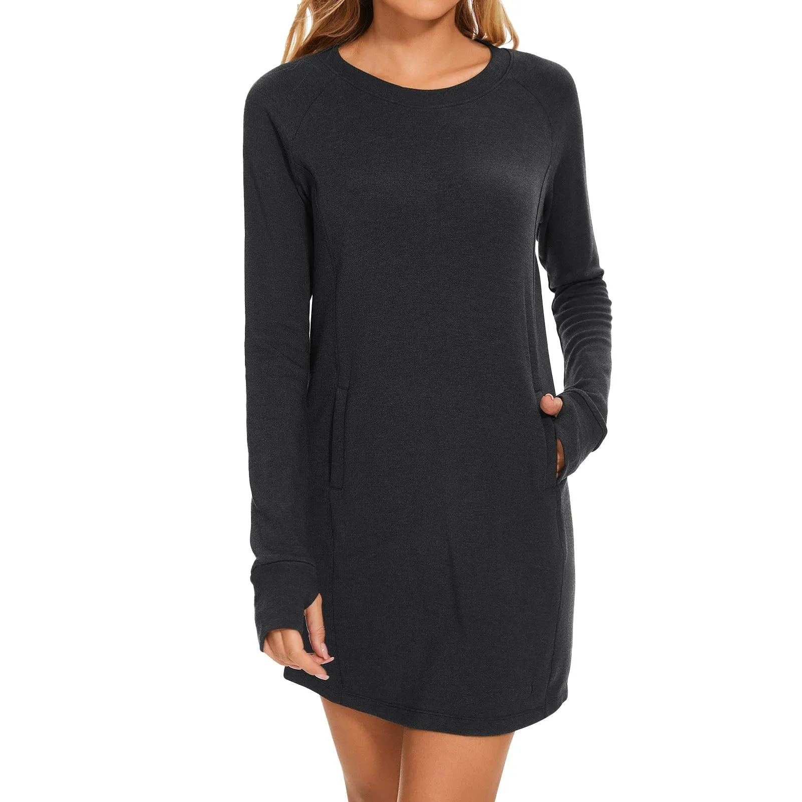 Women's Crew Neck Fleece Dress LB20W