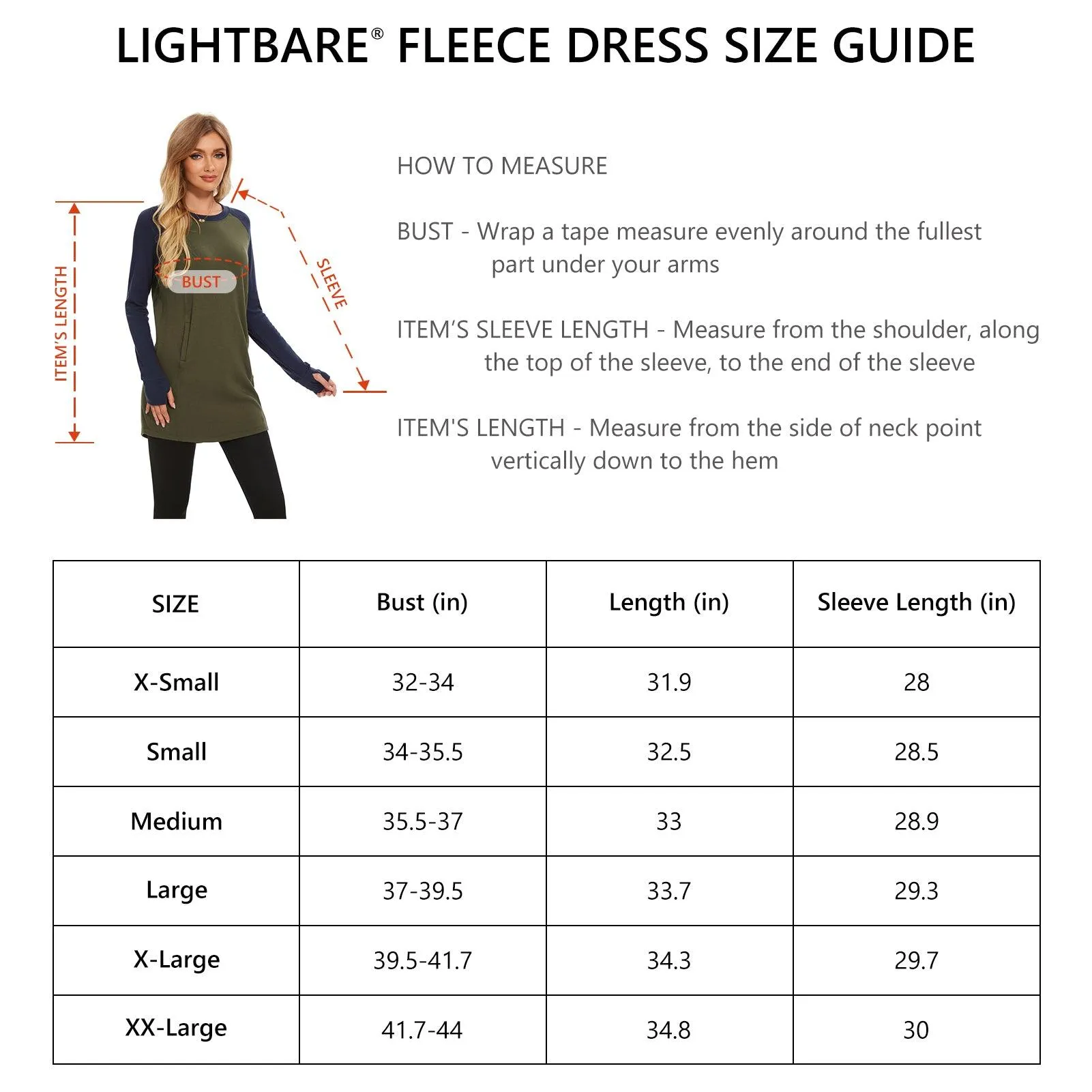 Women's Crew Neck Fleece Dress LB20W