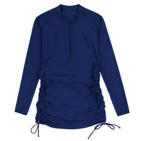 Women's Half Zip Swim Dress Cover Up | "Navy"