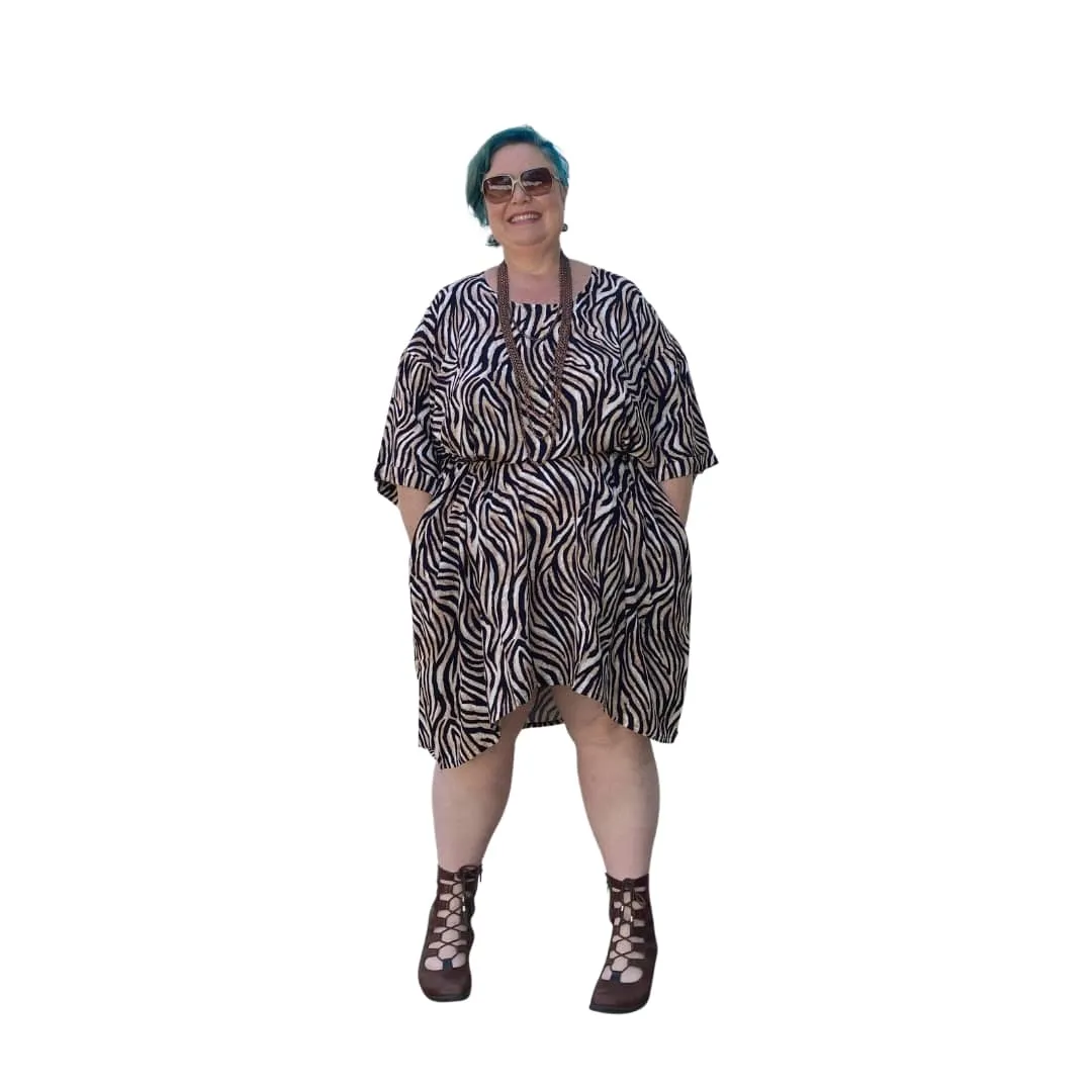 Zebra Print Frankie Oversized T Dress