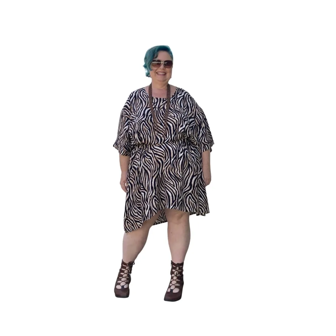 Zebra Print Frankie Oversized T Dress