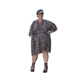 Zebra Print Frankie Oversized T Dress