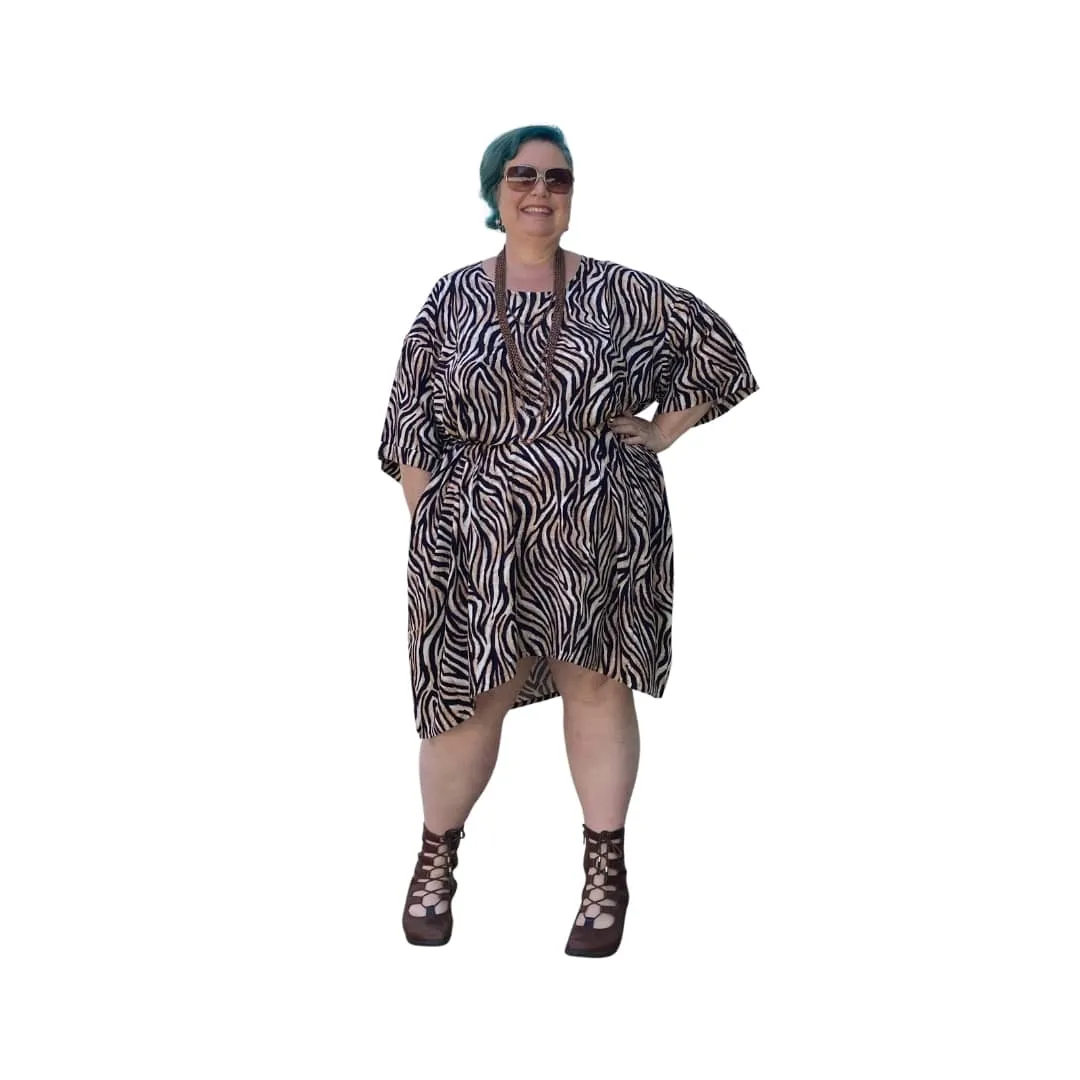 Zebra Print Frankie Oversized T Dress